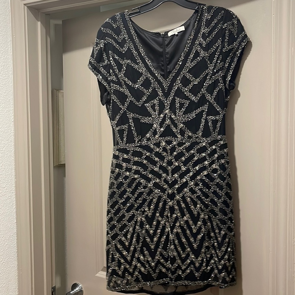 Beautiful beaded Parker dress. Size Large.